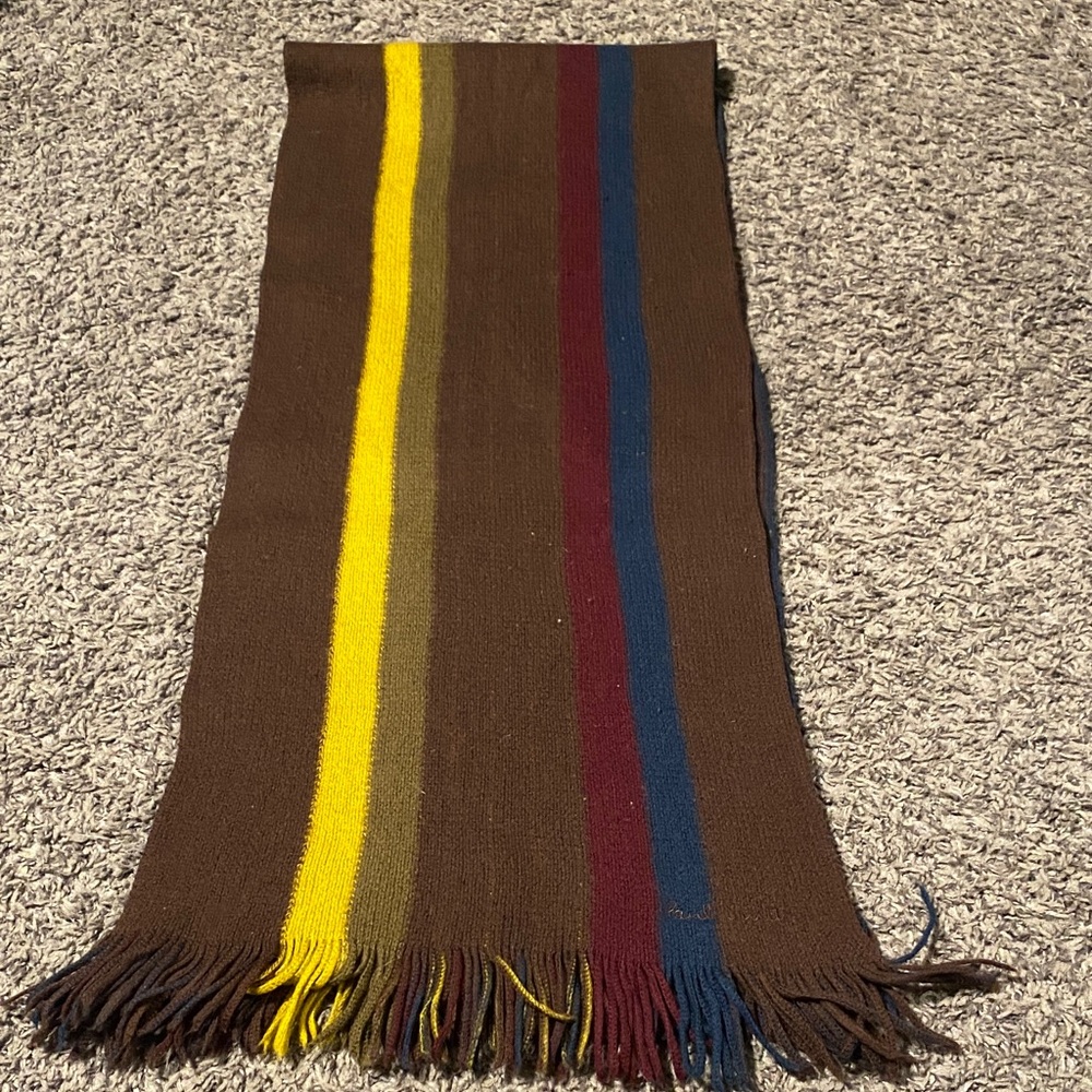 Vintage Paul Smith "Lane Verge Mabro" Striped Wool Scarf - Picture 3 of 5